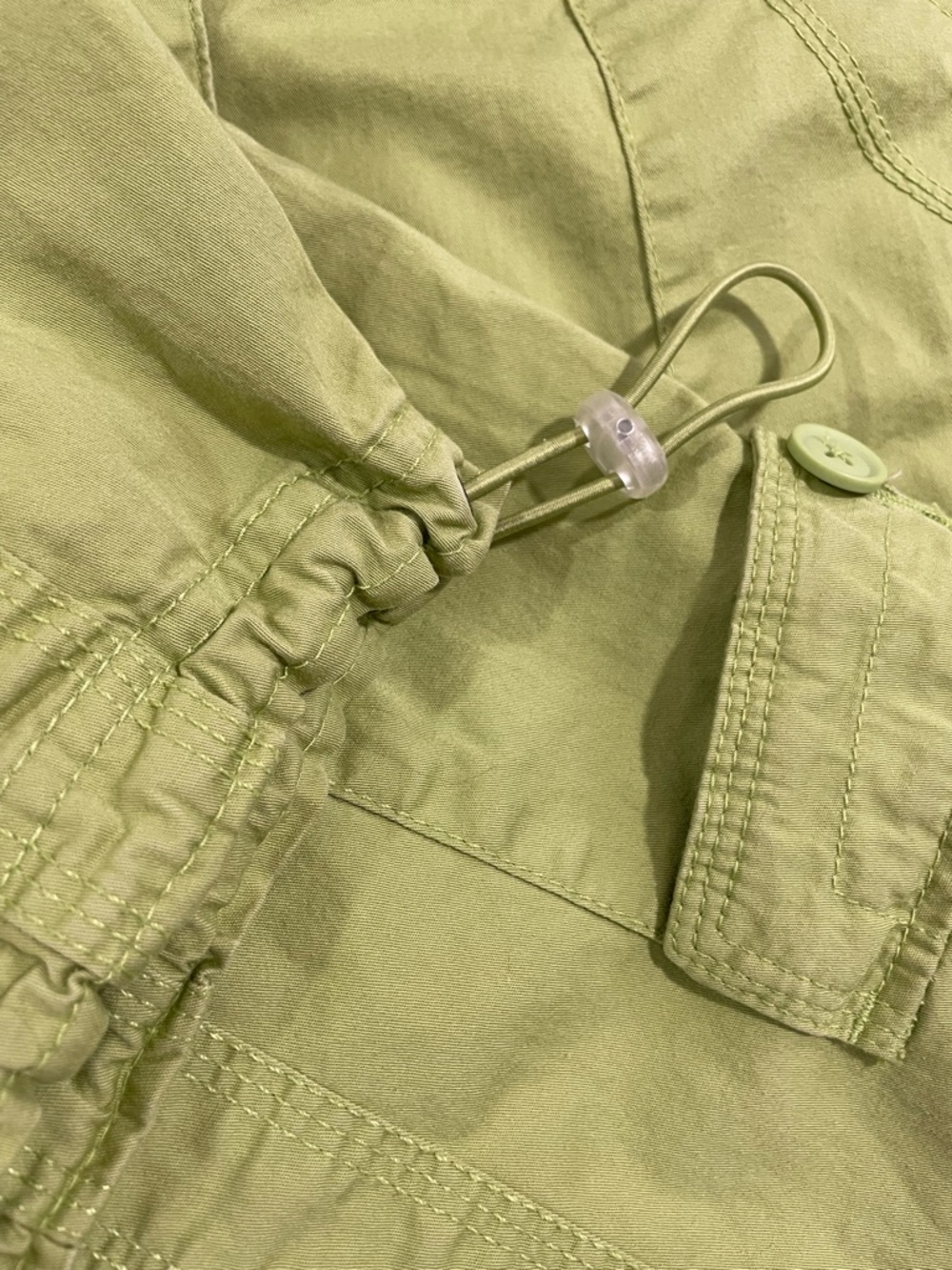 Style & Co. Lime Green Cargo/Capri Pants - Utility Pocket Detail - Picture 4 of 8